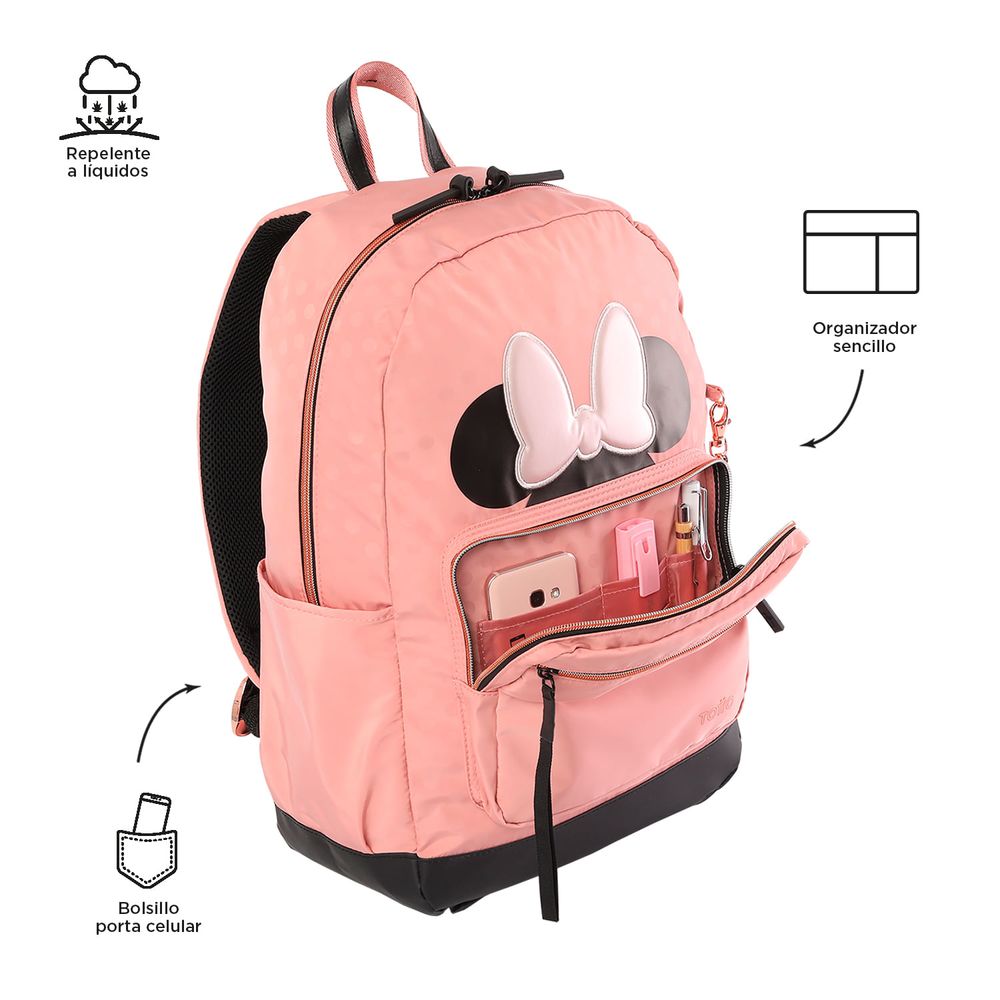 Mochila Minnie Rose Estampado